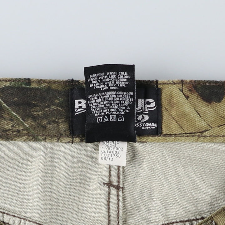 Mossy Oak Break-Up Infinity Realtree Camo Denim Pants, Men's, Size W34 cotton multicolor Vintage Second Hand