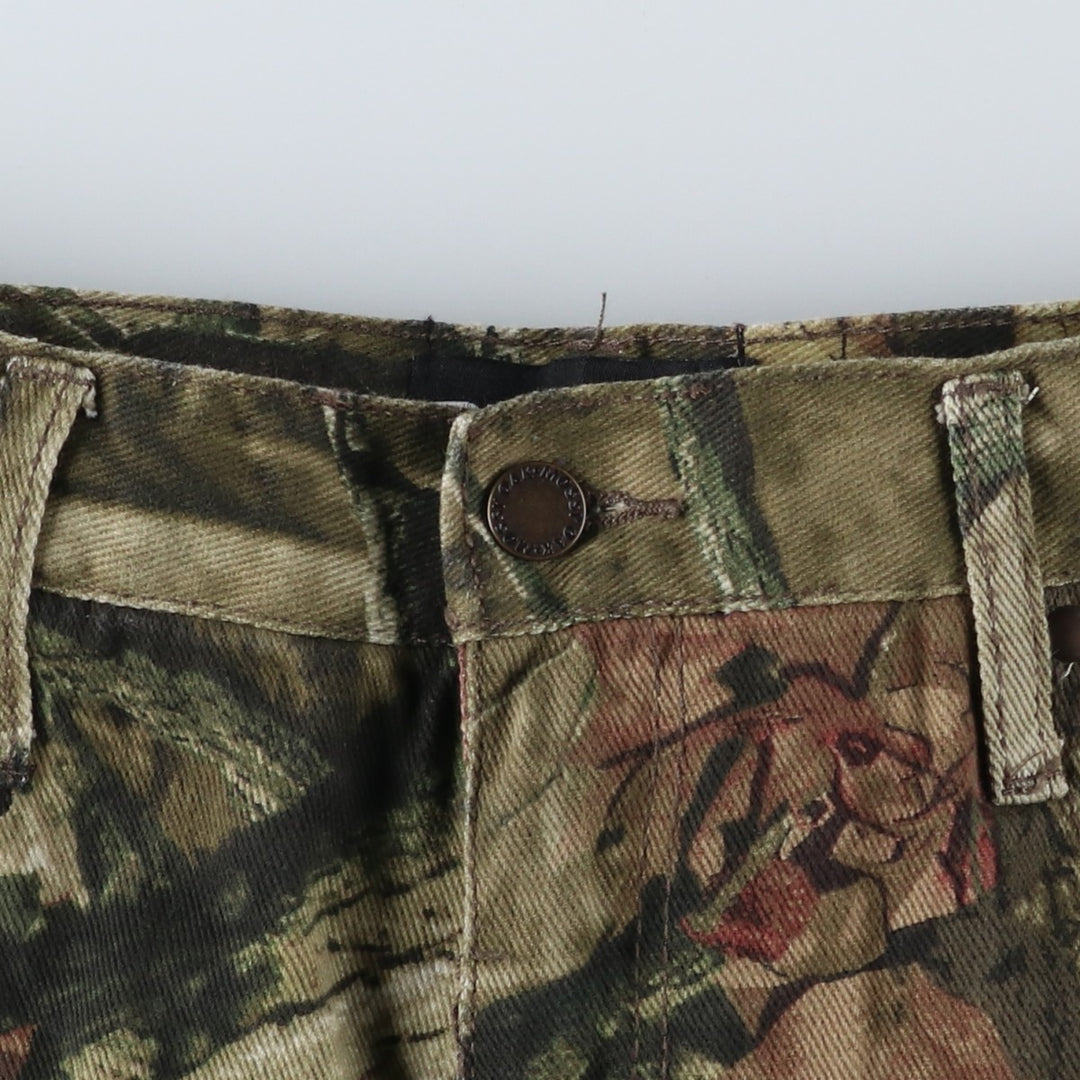 Mossy Oak Break-Up Infinity Realtree Camo Denim Pants, Men's, Size W34 cotton multicolor Vintage Second Hand