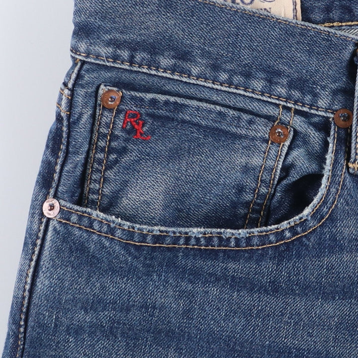 Vintage Ralph Lauren Polo Ralph Lauren men's tapered denim pants, size W37. cotton blue type Vintage Second Hand