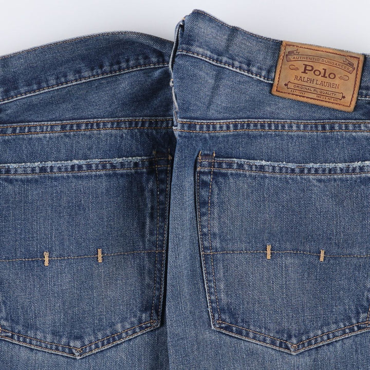 Vintage Ralph Lauren Polo Ralph Lauren men's tapered denim pants, size W37. cotton blue type Vintage Second Hand