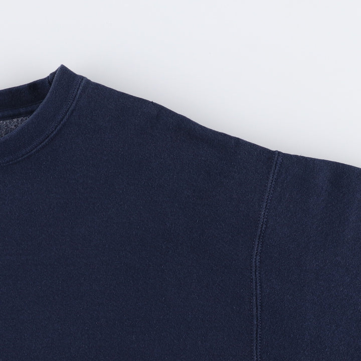 PLUMA HEAVYWEIGHT Solid Color Blank Sweatshirt, Men's Size XL cotton navy blue type Vintage Second Hand