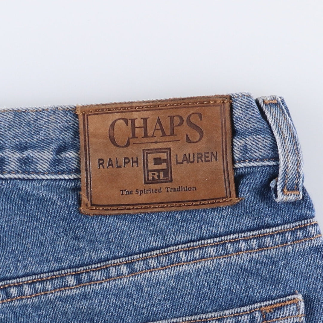 Ralph Lauren CHAPS straight denim pants, men's size W34 cotton blue type Vintage Second Hand