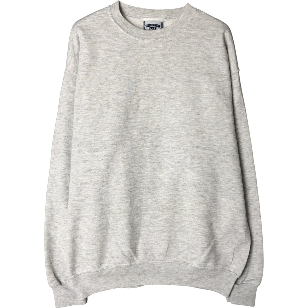 Vintage Lee Heavy Weight Solid Color Sweatshirt from the 90'S to 00s, Men's Size XXL unclear pale white type Vintage Second Hand