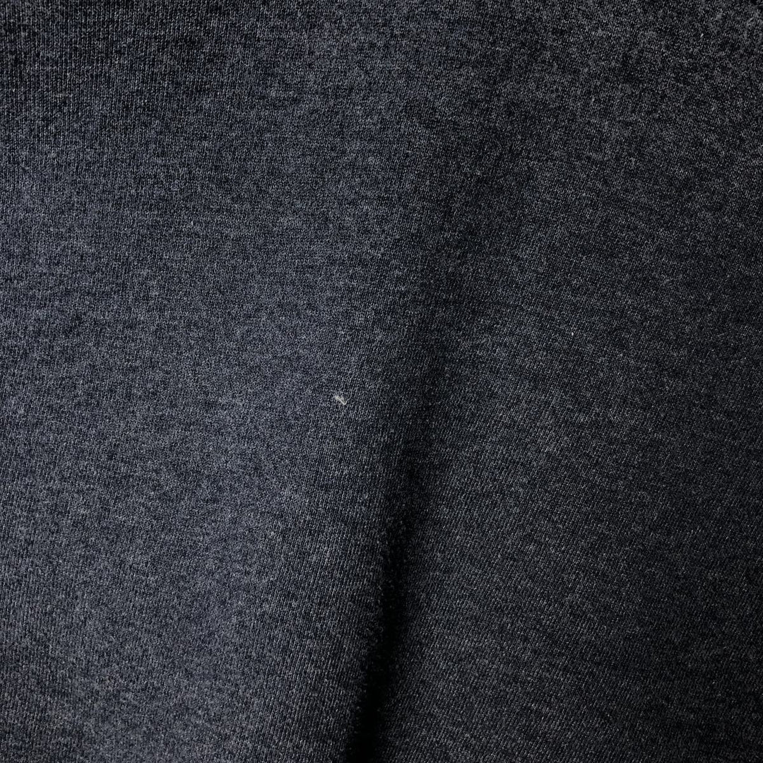 Vintage 90'S Russell plain blank sweatshirt, men's size L, with a V-neck gusset. polyester navy blue type Vintage Second Hand