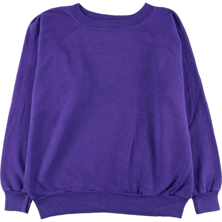 Vintage 1980'S Pannill plain blank sweatshirt, made in the USA, men's size L acrylic purple type Vintage Second Hand