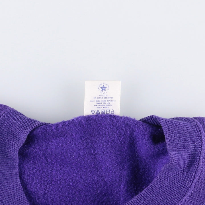 Vintage 1980'S Pannill plain blank sweatshirt, made in the USA, men's size L acrylic purple type Vintage Second Hand
