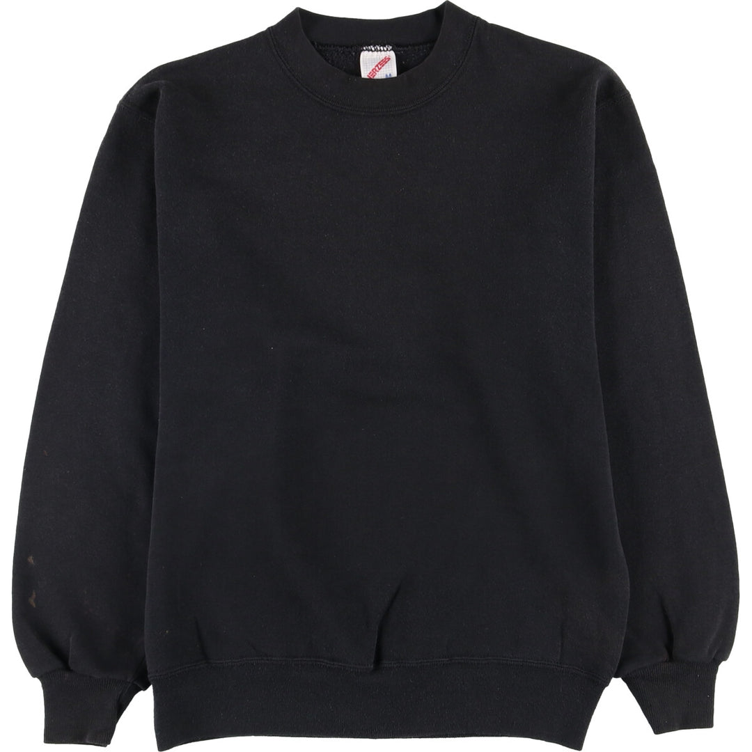 90'S Jerzees Plain Blank Sweatshirt Trainer Made in USA Men's M Vintage cotton navy blue type Vintage Second Hand