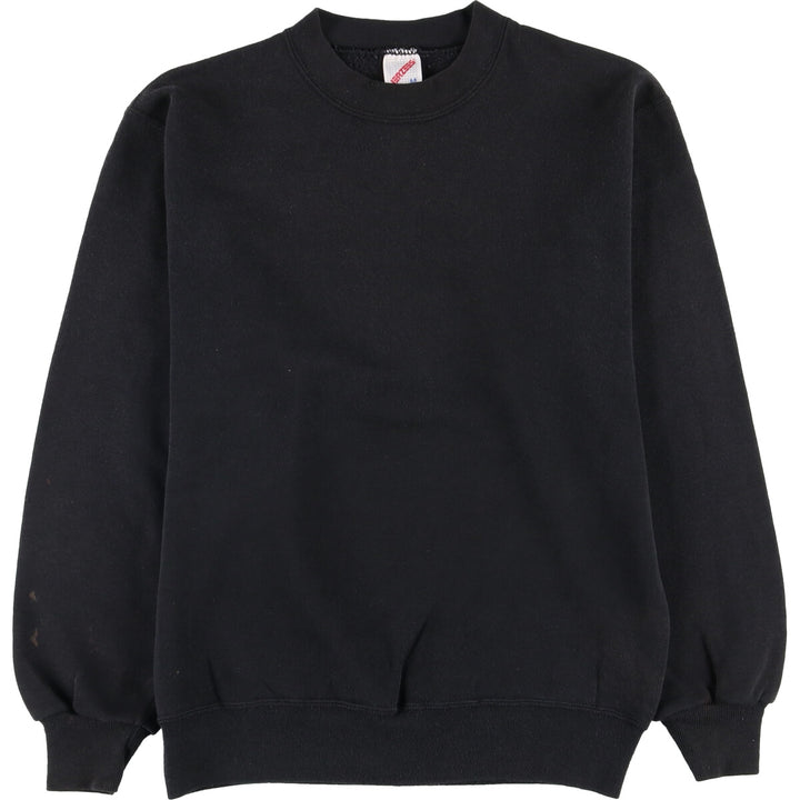 90'S Jerzees Plain Blank Sweatshirt Trainer Made in USA Men's M Vintage cotton navy blue type Vintage Second Hand