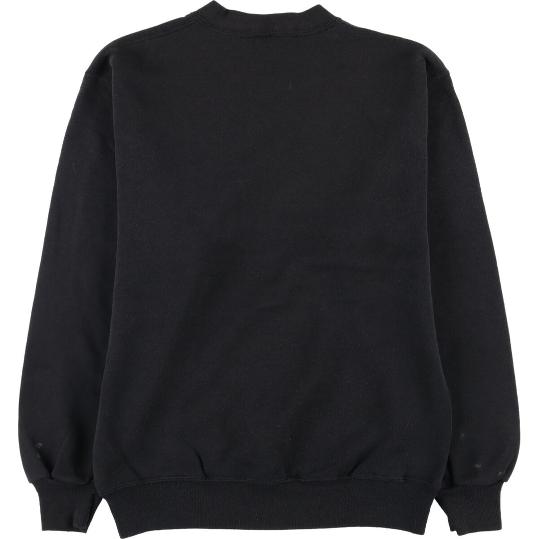 90'S Jerzees Plain Blank Sweatshirt Trainer Made in USA Men's M Vintage cotton navy blue type Vintage Second Hand