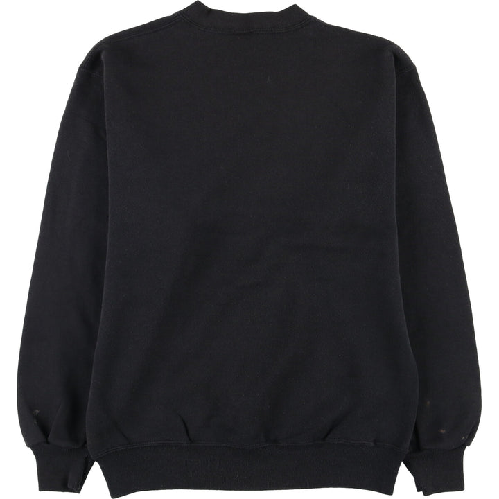 90'S Jerzees Plain Blank Sweatshirt Trainer Made in USA Men's M Vintage cotton navy blue type Vintage Second Hand