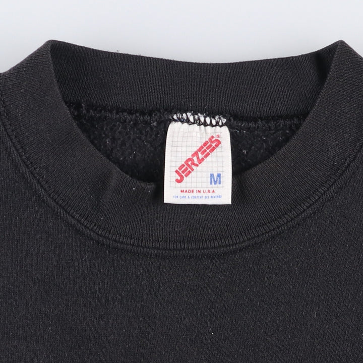 90'S Jerzees Plain Blank Sweatshirt Trainer Made in USA Men's M Vintage cotton navy blue type Vintage Second Hand