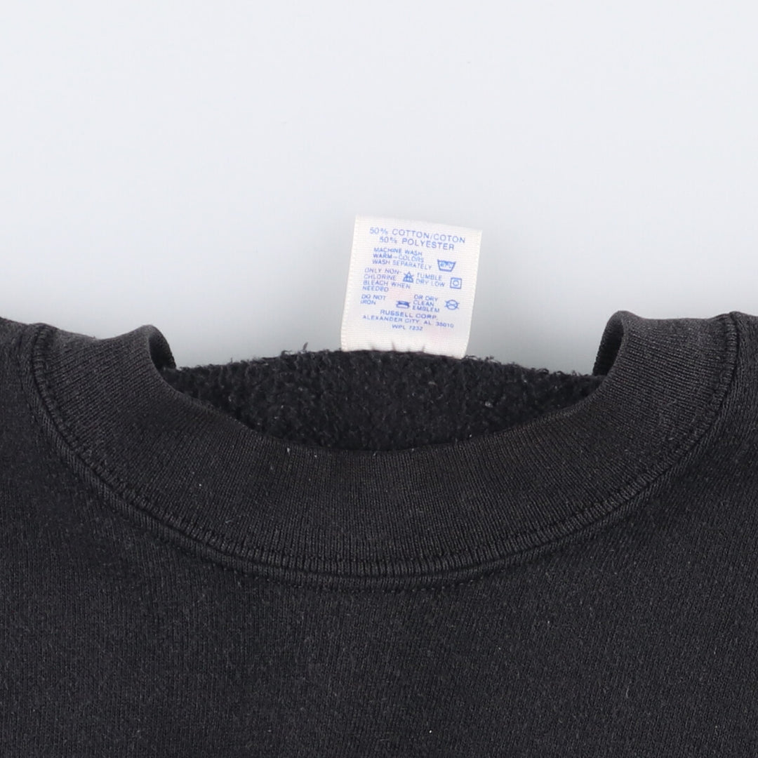 90'S Jerzees Plain Blank Sweatshirt Trainer Made in USA Men's M Vintage cotton navy blue type Vintage Second Hand