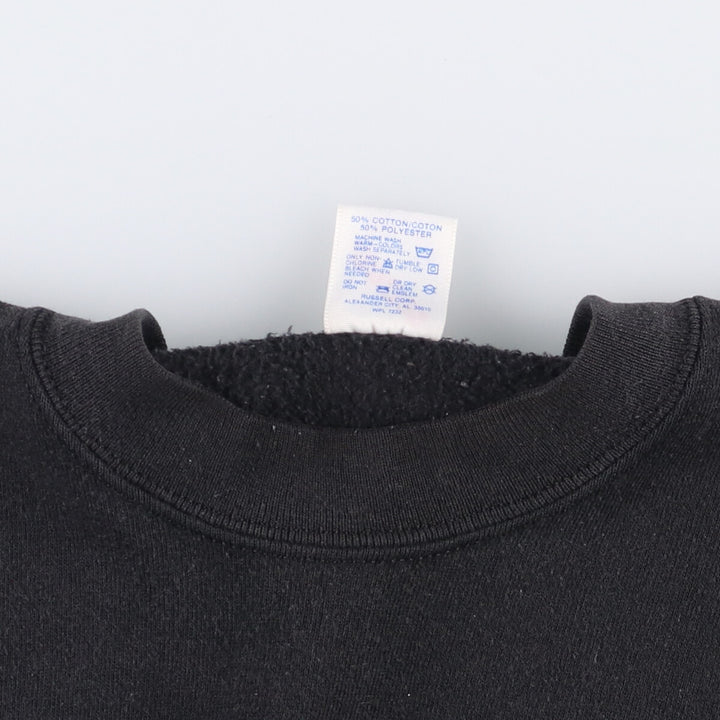 90'S Jerzees Plain Blank Sweatshirt Trainer Made in USA Men's M Vintage cotton navy blue type Vintage Second Hand