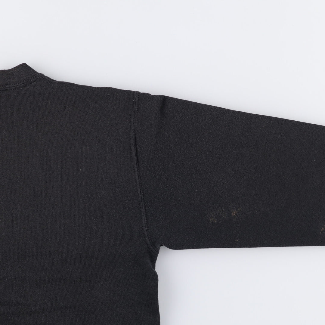 90'S Jerzees Plain Blank Sweatshirt Trainer Made in USA Men's M Vintage cotton navy blue type Vintage Second Hand