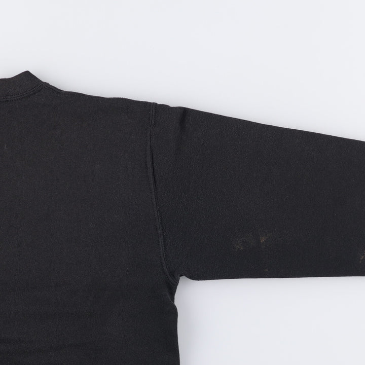 90'S Jerzees Plain Blank Sweatshirt Trainer Made in USA Men's M Vintage cotton navy blue type Vintage Second Hand