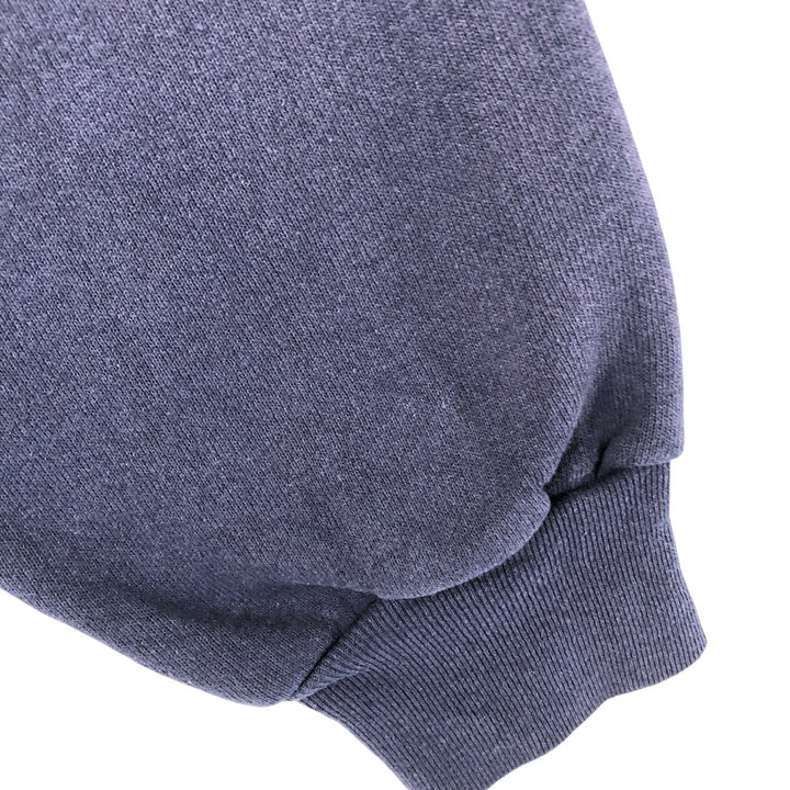 Vintage 90'S WON'S WEAR plain blank sweatshirt, made in the USA, men's size XXL polyester navy blue type Vintage Second Hand