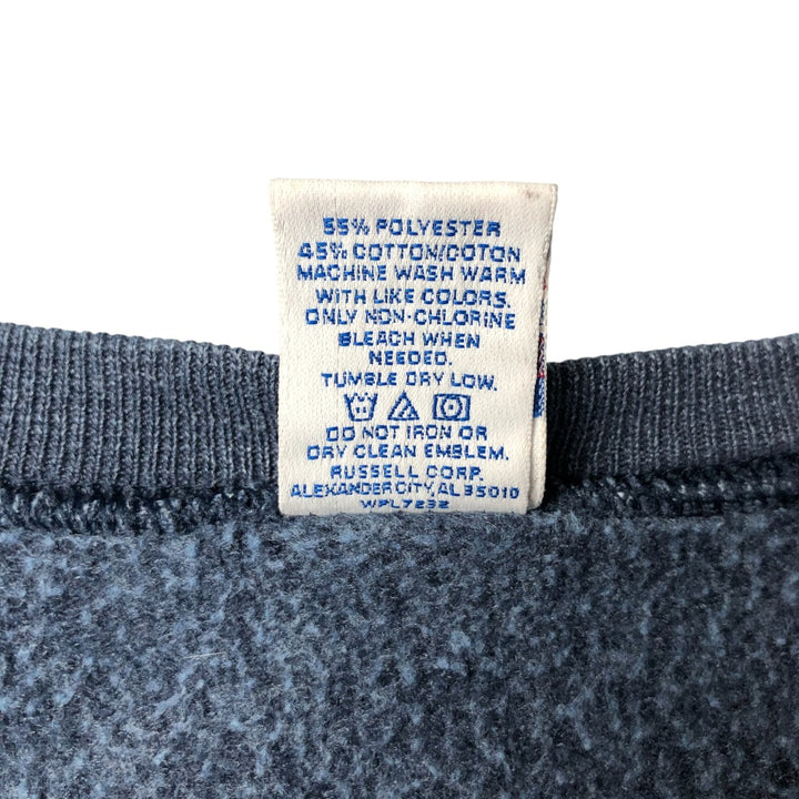 Vintage Russell plain blank sweatshirt, size L, men's size L polyester blue type Vintage Second Hand