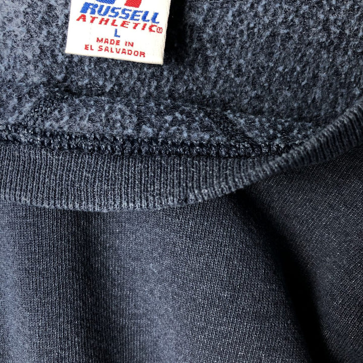 Vintage Russell plain blank sweatshirt, size L, men's size L polyester blue type Vintage Second Hand