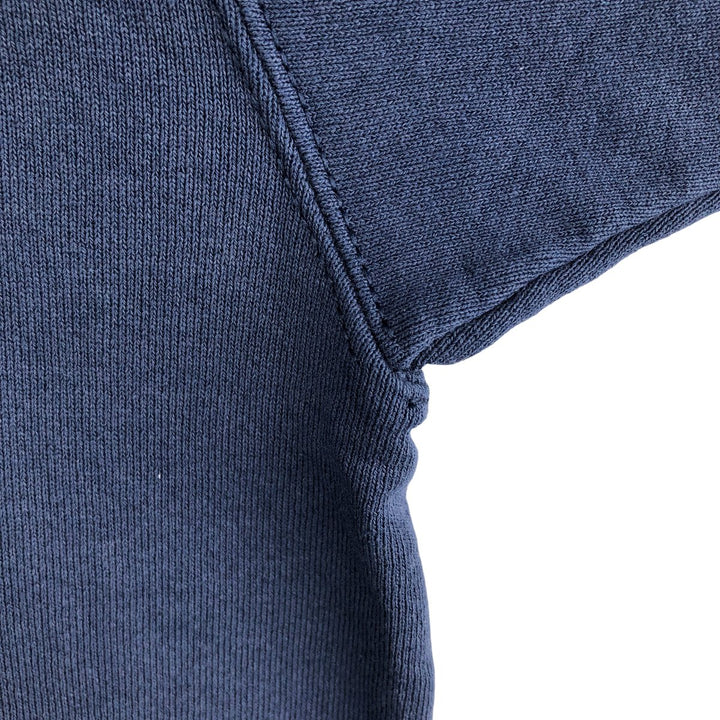 90'S BVD plain blank sweatshirt, sweatshirt, made in USA, men's XL size, vintage cotton navy blue type Vintage Second Hand
