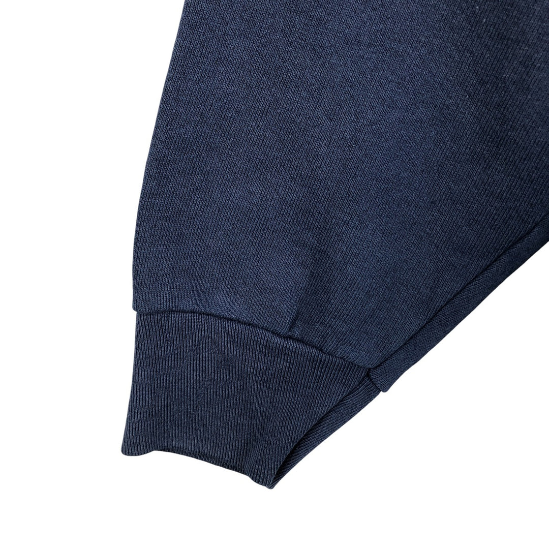 90'S BVD plain blank sweatshirt, sweatshirt, made in USA, men's XL size, vintage cotton navy blue type Vintage Second Hand