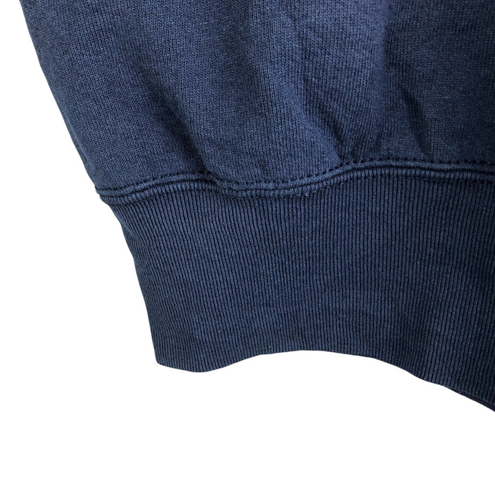 90'S BVD plain blank sweatshirt, sweatshirt, made in USA, men's XL size, vintage cotton navy blue type Vintage Second Hand
