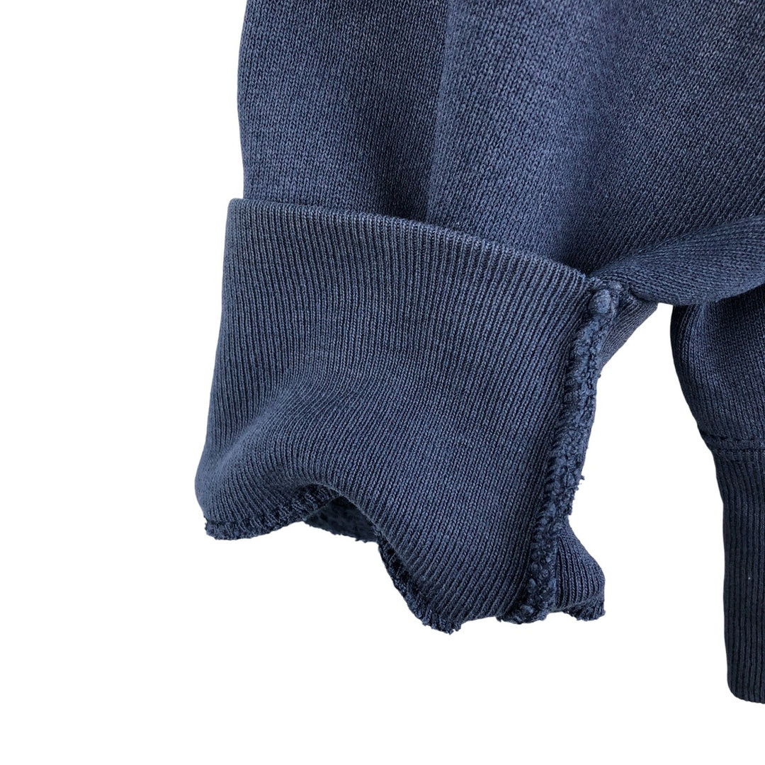 90'S BVD plain blank sweatshirt, sweatshirt, made in USA, men's XL size, vintage cotton navy blue type Vintage Second Hand
