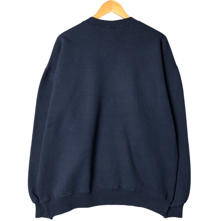 90'S Russell plain blank sweatshirt, sweatshirt, men's XL size, vintage cotton navy blue type Vintage Second Hand