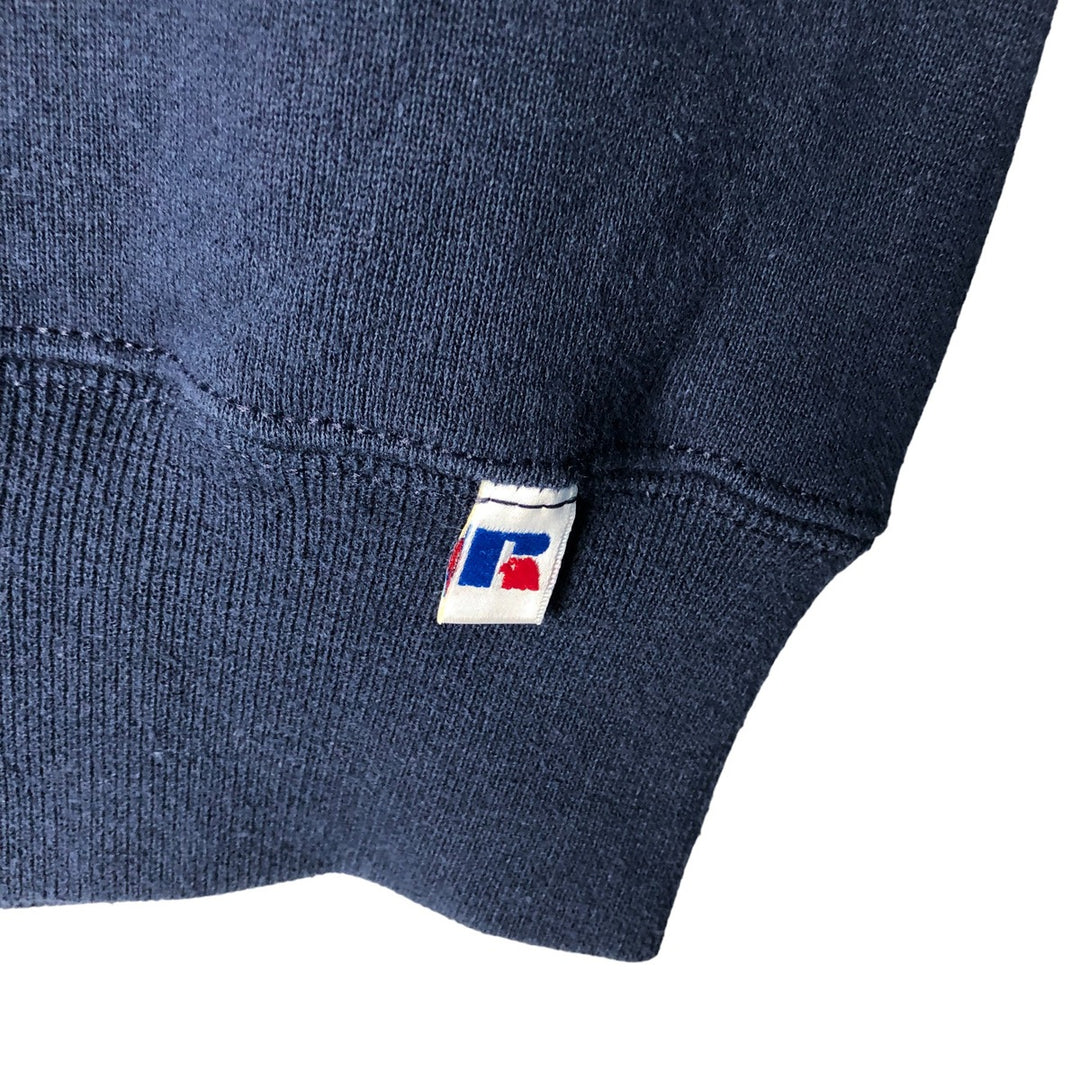 90'S Russell plain blank sweatshirt, sweatshirt, men's XL size, vintage cotton navy blue type Vintage Second Hand