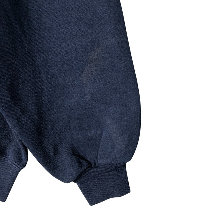 90'S Russell plain blank sweatshirt, sweatshirt, men's XL size, vintage cotton navy blue type Vintage Second Hand