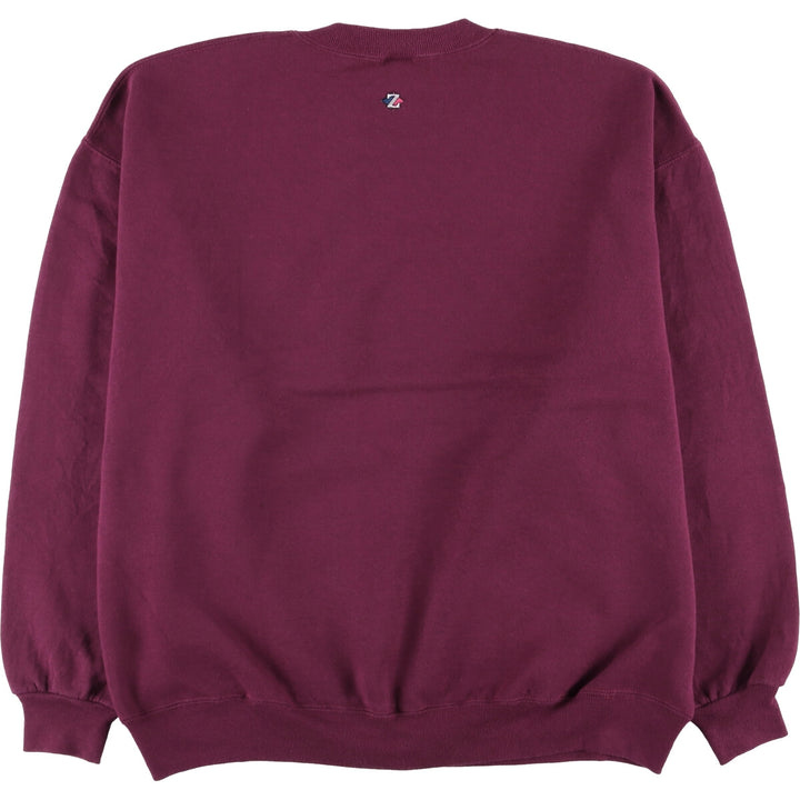 90'S Jerzees Plain Blank Sweatshirt Trainer Made in USA Men's XL Vintage cotton Purple type red-purple Vintage Second Hand