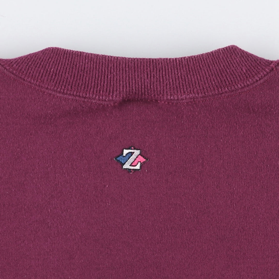 90'S Jerzees Plain Blank Sweatshirt Trainer Made in USA Men's XL Vintage cotton Purple type red-purple Vintage Second Hand