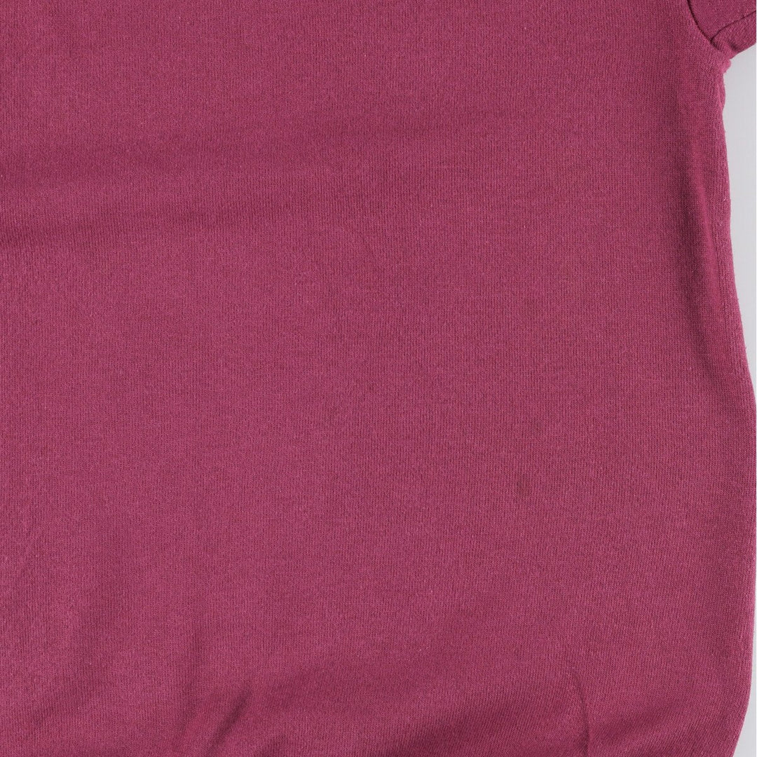 Fashion Gear Solid Color Blank Sweatshirt, Made in USA, Men's XXL cotton Red type red-purple Vintage Second Hand