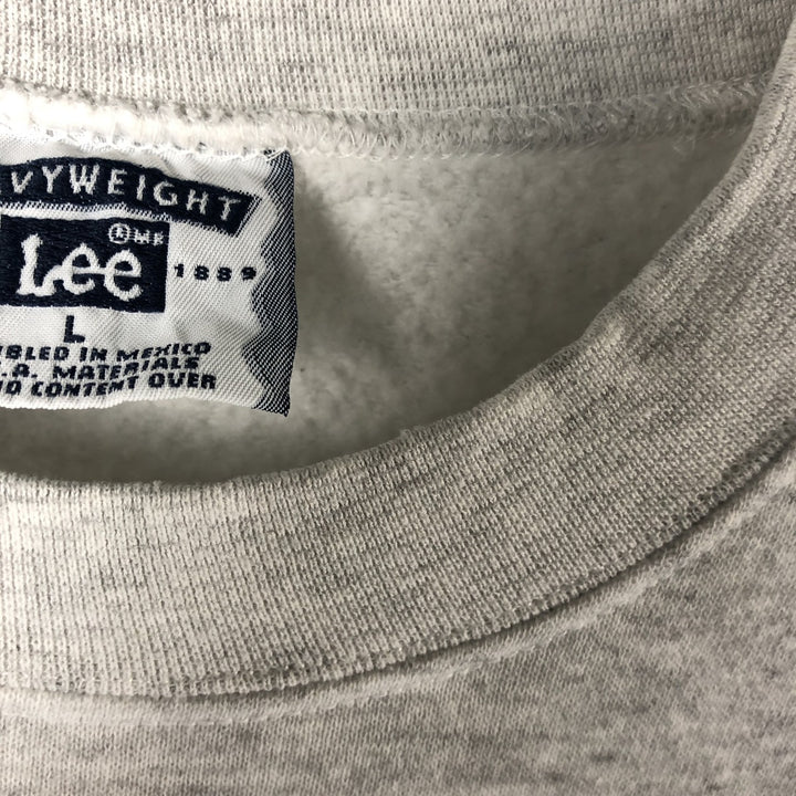 Vintage Lee Heavy Weight Solid Color Sweatshirt (Men's Size L) from the 90s-00s cotton white type Vintage Second Hand