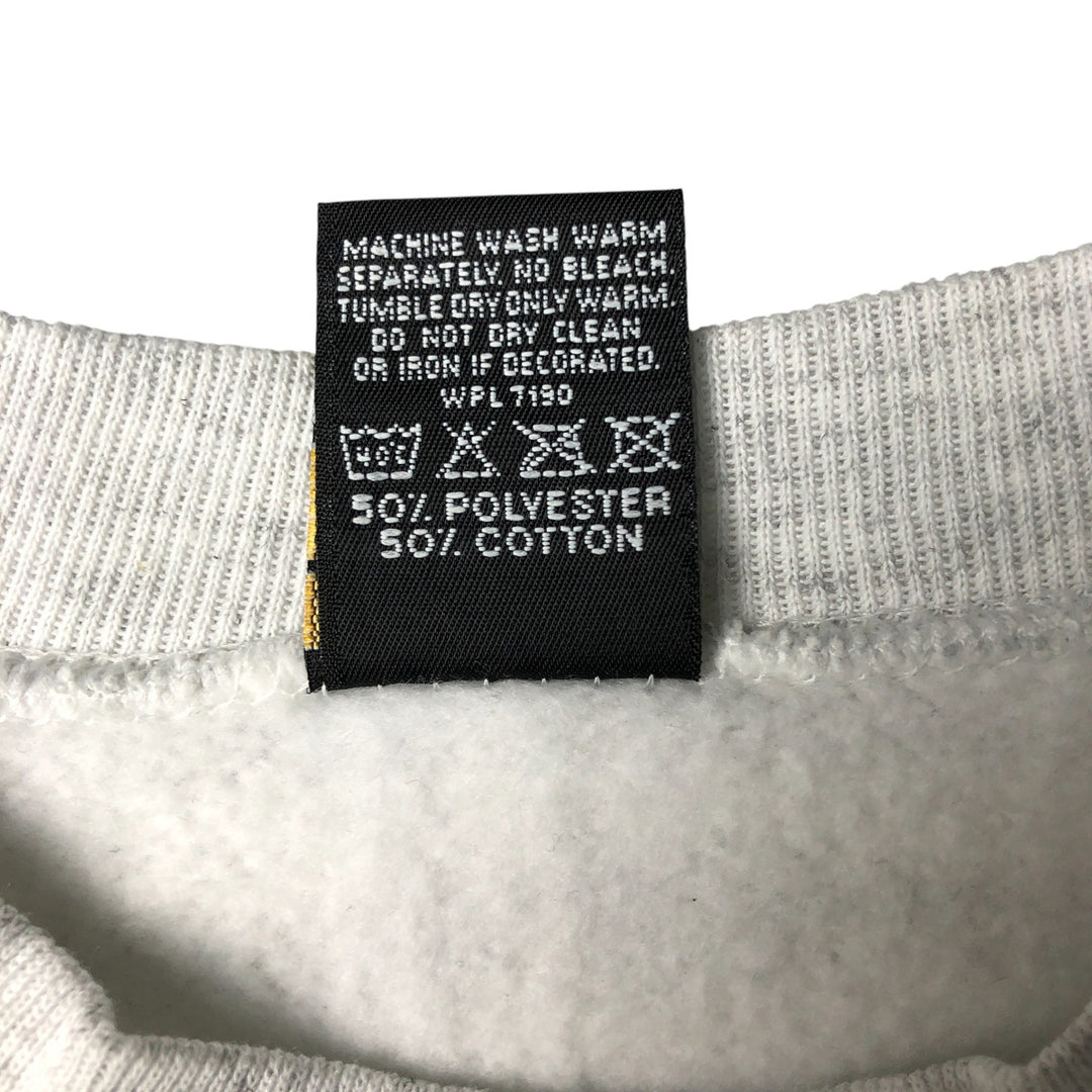 Vintage 90'S HLMILLER GOLD striped sweatshirt, USA-made, men's size M. cotton gray type Vintage Second Hand