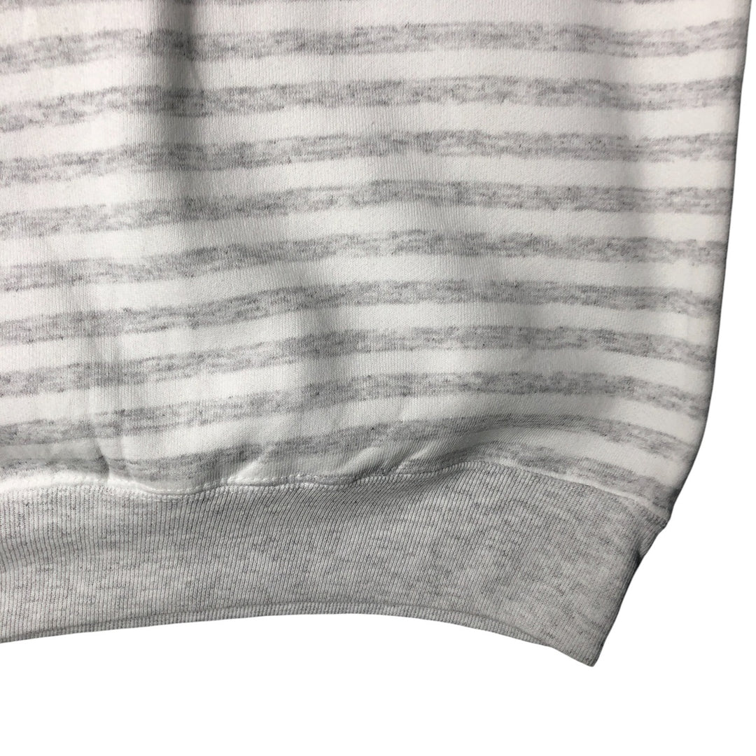 Vintage 90'S HLMILLER GOLD striped sweatshirt, USA-made, men's size M. cotton gray type Vintage Second Hand