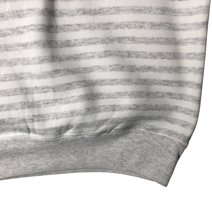 Vintage 90'S HLMILLER GOLD striped sweatshirt, USA-made, men's size M. cotton gray type Vintage Second Hand