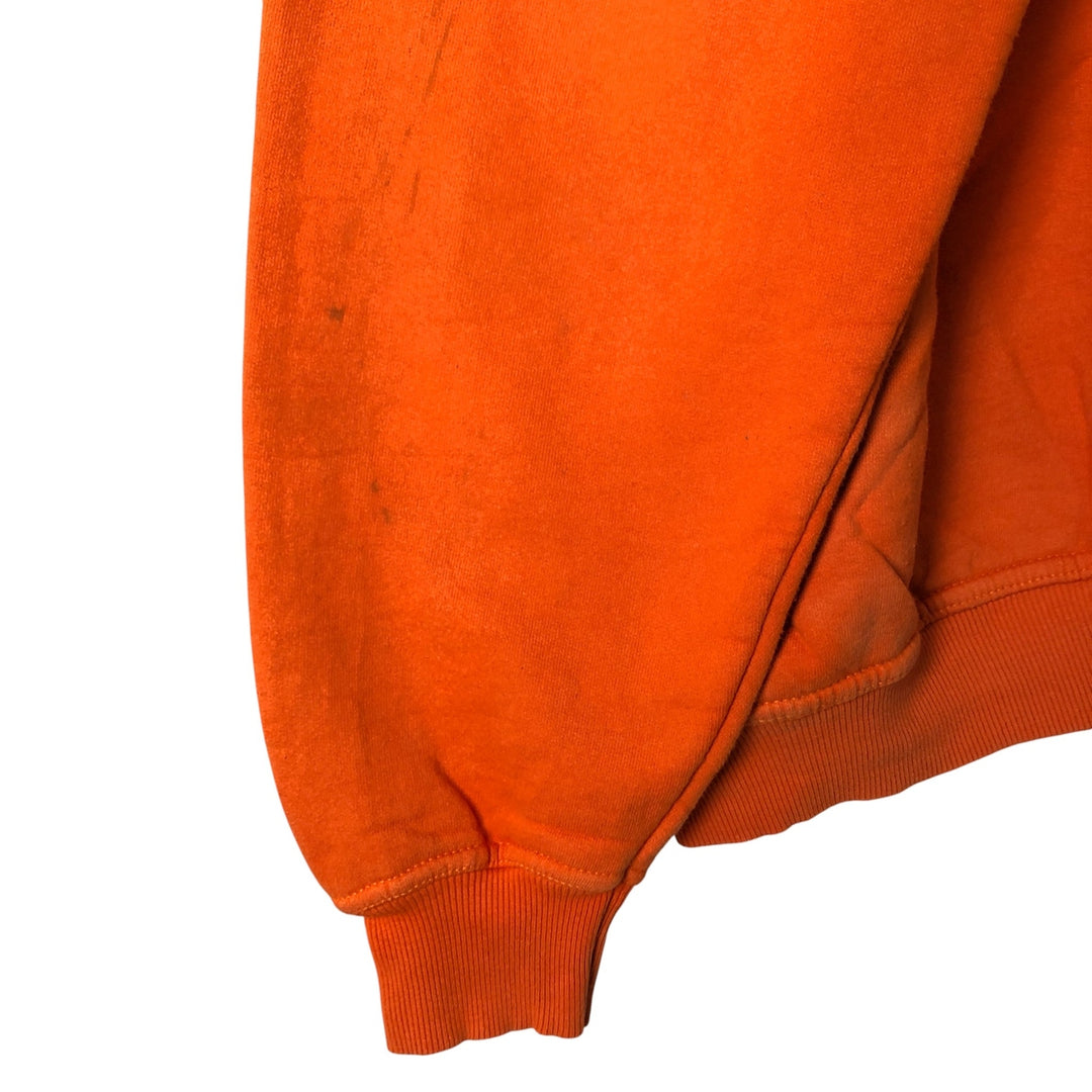 90'S Russell PLUMA plain blank sweatshirt, sweatshirt, men's XL size, vintage unclear orange type Vintage Second Hand