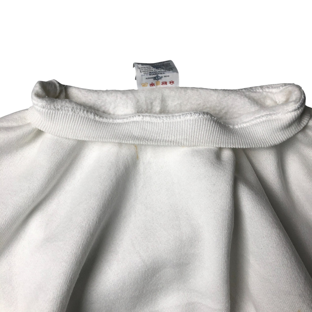 90'S Jerzees Plain Blank Sweatshirt Trainer Made in USA Men's XL Vintage cotton white type Vintage Second Hand