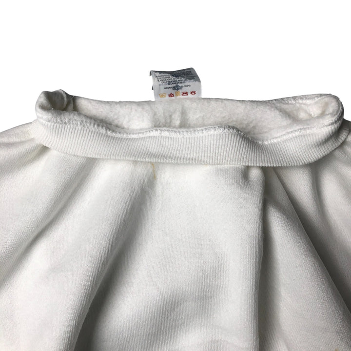 90'S Jerzees Plain Blank Sweatshirt Trainer Made in USA Men's XL Vintage cotton white type Vintage Second Hand