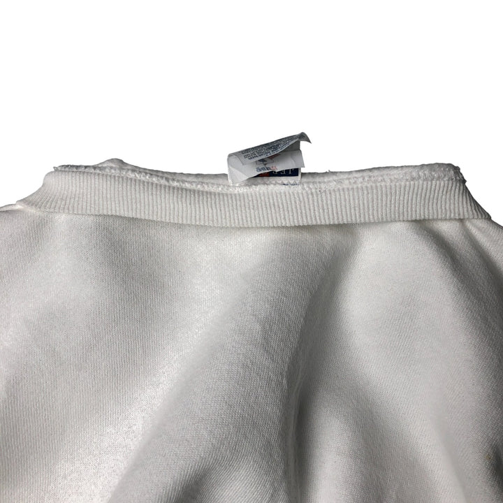 90'S Jerzees Plain Blank Sweatshirt Trainer Made in USA Men's XL Vintage cotton white type Vintage Second Hand