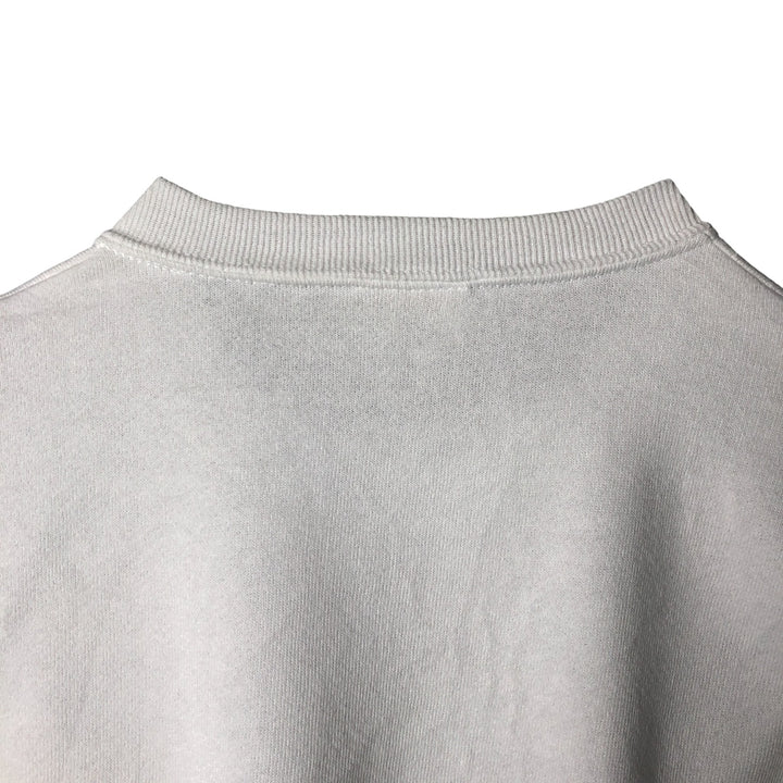 90'S Jerzees Plain Blank Sweatshirt Trainer Made in USA Men's XL Vintage cotton white type Vintage Second Hand