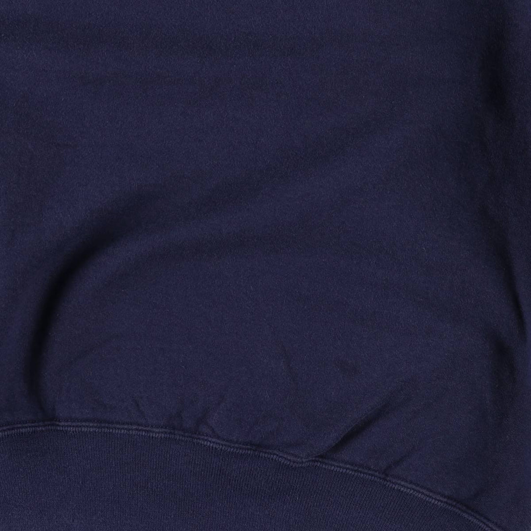 Vintage 90'S Lands' End plain blank sweatshirt, made in the USA, men's size XL cotton navy blue type Vintage Second Hand