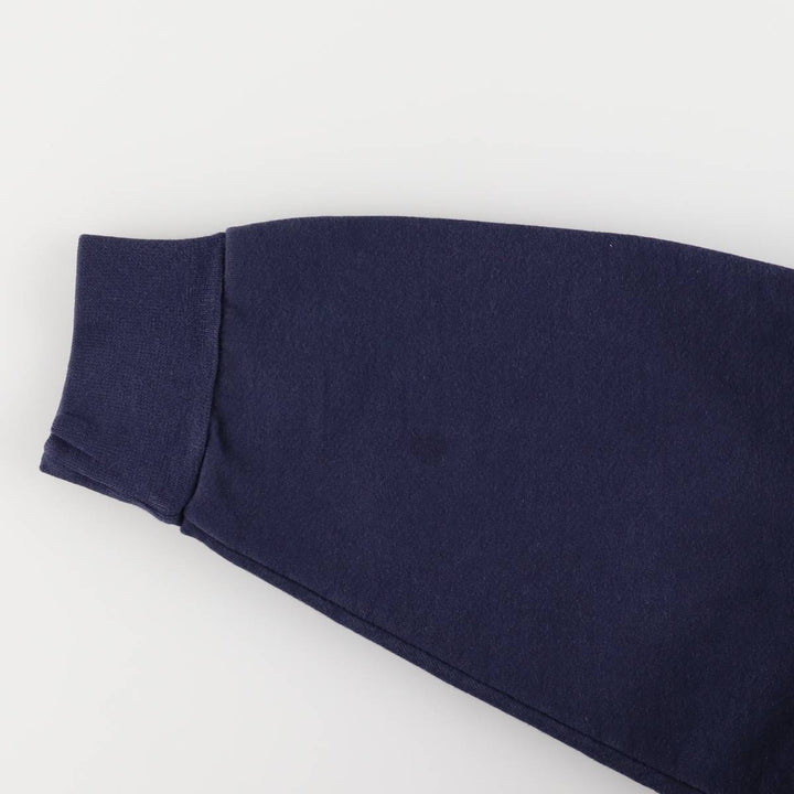 Vintage 90'S Lands' End plain blank sweatshirt, made in the USA, men's size XL cotton navy blue type Vintage Second Hand