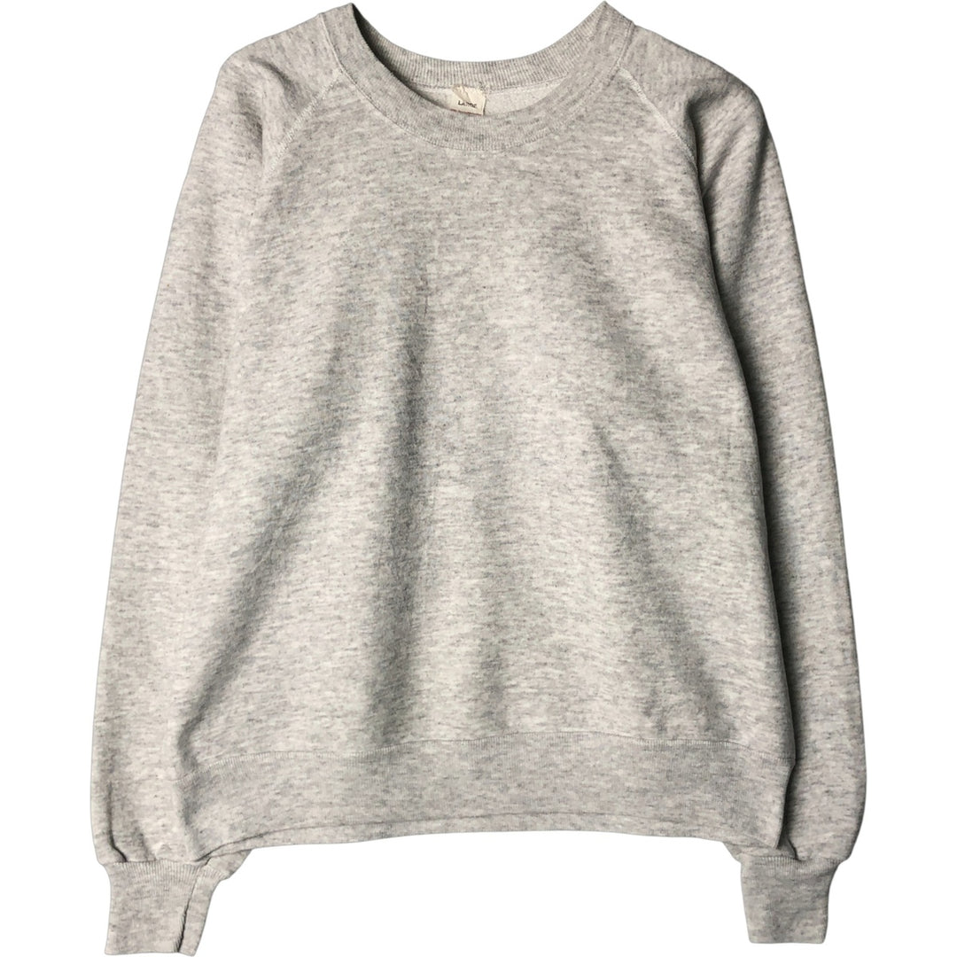 Vintage Jerzees plain blank sweatshirt, made in the USA, men's size L cotton pale white type Vintage Second Hand