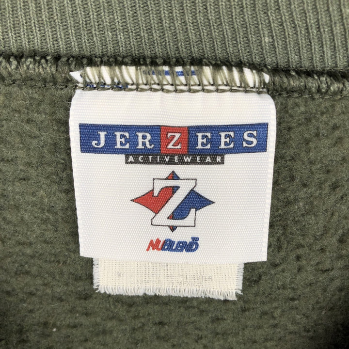 Vintage 90'S Jerzees plain blank sweatshirt, men's size XL unclear Khaki type Vintage Second Hand