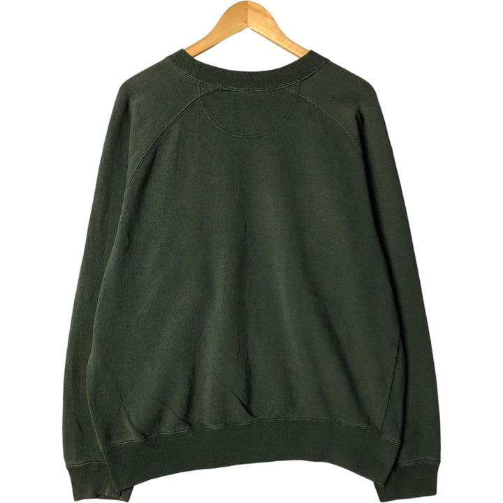 90'S GAP Old Gap Plain Blank Sweatshirt Trainer Men's M Size Vintage cotton Khaki type sage green Vintage Second Hand