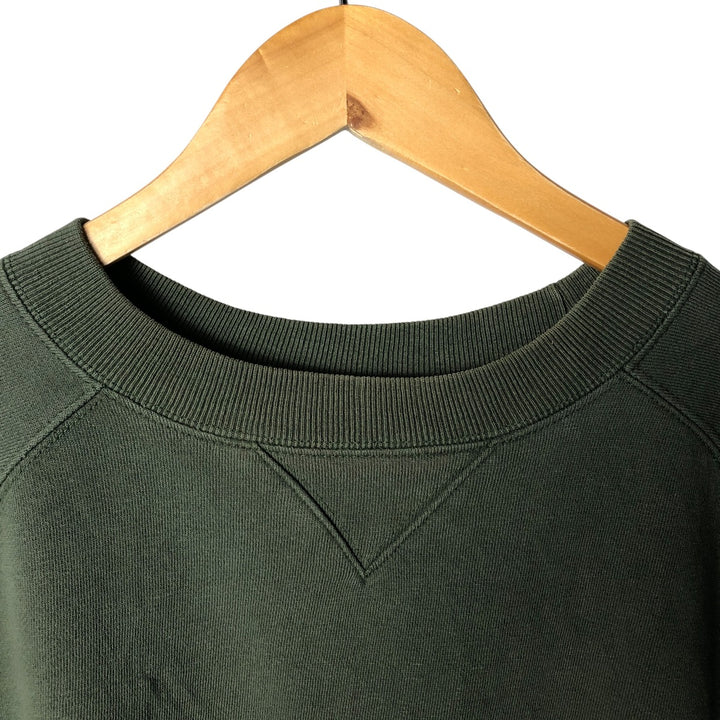 90'S GAP Old Gap Plain Blank Sweatshirt Trainer Men's M Size Vintage cotton Khaki type sage green Vintage Second Hand