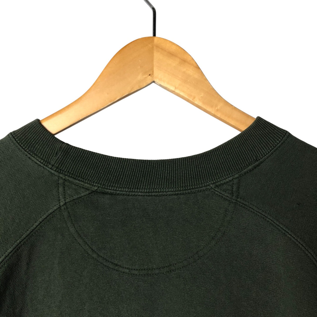 90'S GAP Old Gap Plain Blank Sweatshirt Trainer Men's M Size Vintage cotton Khaki type sage green Vintage Second Hand