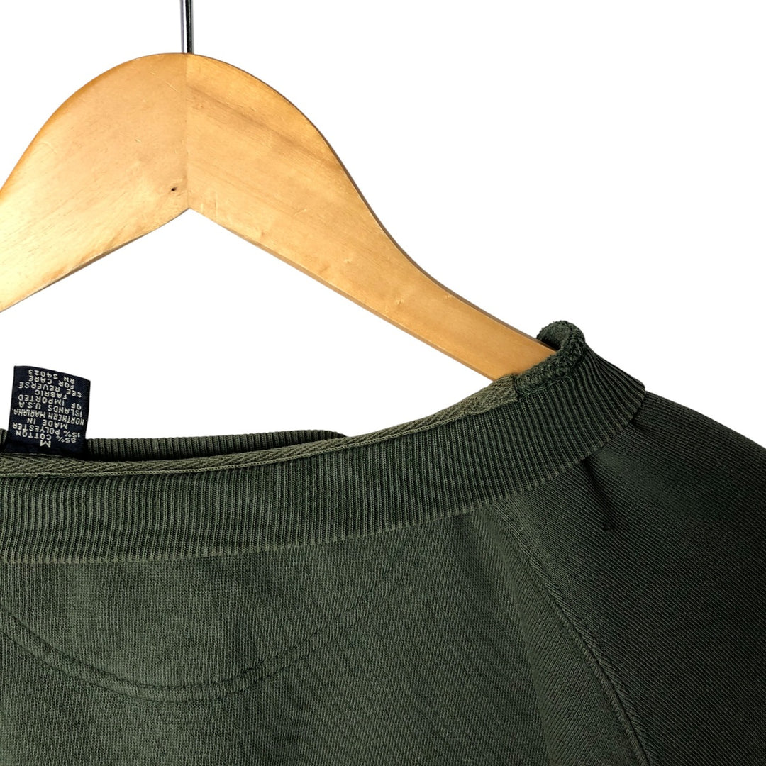 90'S GAP Old Gap Plain Blank Sweatshirt Trainer Men's M Size Vintage cotton Khaki type sage green Vintage Second Hand