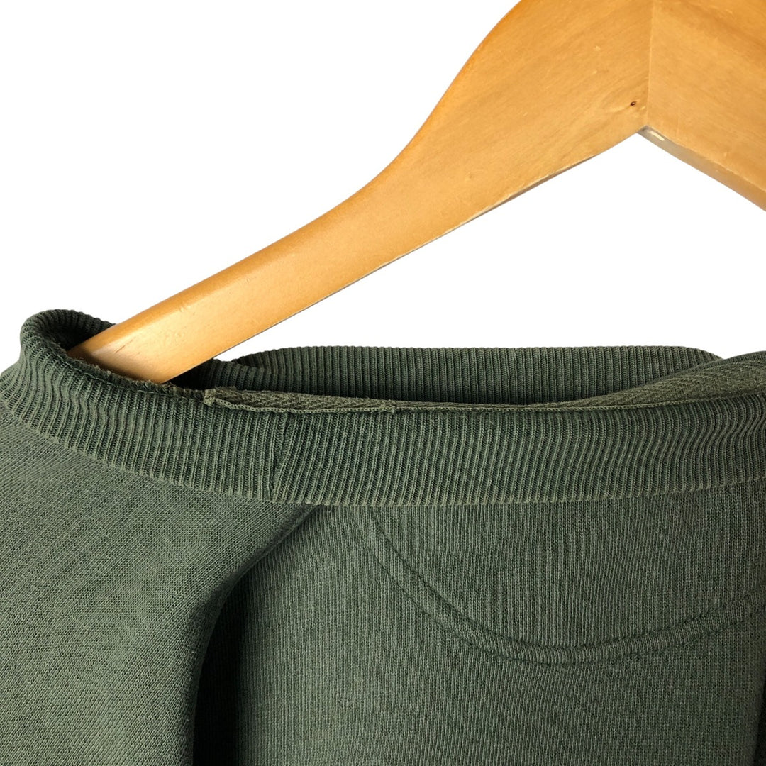 90'S GAP Old Gap Plain Blank Sweatshirt Trainer Men's M Size Vintage cotton Khaki type sage green Vintage Second Hand